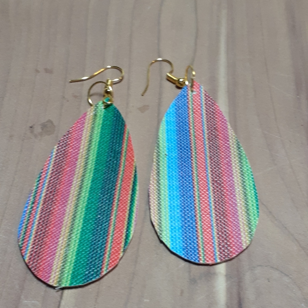 💕3/15💕 Faux leather earrings